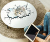 Amazing Cat Art Print Circular Coffee Table
