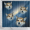 Norwegian Lundehund Print Shower Curtains-Free Shipping