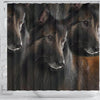 Belgian Tervuren Dog Print Shower Curtain-Free Shipping
