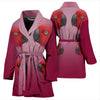 Mini-macaw Parrot Print Women's Bath Robe-Free Shipping