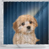 Cavapoo Puppy Print Shower Curtains-Free Shipping