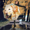 Labrador Retriever Dog Watercolor Art Print Umbrellas
