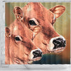 Jersey Cattle (Cow) Print Shower Curtain-Free Shipping