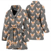 Cute Chihuahua Dog Pattern Print Women's Bath Robe-Free Shipping