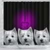 West Highland White Terrier (Westie) Print Shower Curtain-Free Shipping
