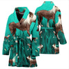Chinese Creasted Dog Print Women's Bath Robe-Free Shipping