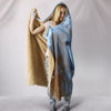 Golden Retriever Dog Art Print Hooded Blanket