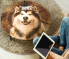 Alaskan Malamute Print Circular Coffee Table