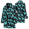 Lakeland Terrier Dog Pattern Print Women's Bath Robe-Free Shipping