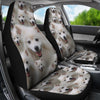American Eskimo Dog In Lots Print Car Seat Covers-Free Shipping