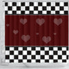 Lovely heart Print Shower Curtain-Free Shipping