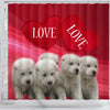 Central Asian Shepherd Dog Print Shower Curtain-Free Shipping