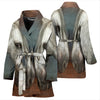 Andalusian Horse Art Print Women's Bath Robe-Free Shipping