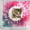 American Shorthair Cat Print Shower Curtain-Free Shipping