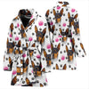 Miniature Pinscher Dog Print Women's Bath Robe-Free Shipping