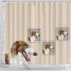 Borzoi Dog Print Shower Curtain-Free Shipping