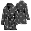 Spinoni Italiani Dog Pattern Print Women's Bath Robe-Free Shipping