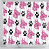 Amazing Great Dane With Paws Print Shower Curtain-Free Shipping
