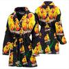 Sun Conure Parrot Print Women's Bath Robe-Free Shipping
