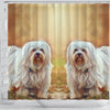 Havanese Dog Painting Art Print Shower Curtains-Free Shipping