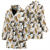 Belgian Tervuren Dog Pattern Print Women's Bath Robe-Free Shipping