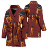 Welsh Terrier Dog Print Women's Bath Robe-Free Shipping