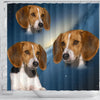 American Foxhound Print Shower Curtains-Free Shipping