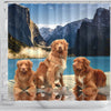 Nova Scotia Duck Tolling Retriever Print Shower Curtains-Free Shipping