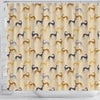 Greyhound Dog Pattern Print Shower Curtains-Free Shipping