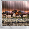 Amazing Horse Painting Print Shower Curtains-Free Shipping