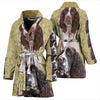 Cute English Springer Spaniel Print Women's Bath Robe-Free Shipping