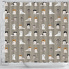 Pekingese Dog Pattern Print Shower Curtains-Free Shipping