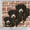 Cute Entlebucher Mountain Dog Print Shower Curtains-Free Shipping