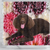 Cute American Water Spaniel Print Shower Curtains-Free Shipping