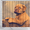 Dogue De Bordeaux (Bordeaux Mastiff) Puppy Print Shower Curtains-Free Shipping