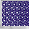German Shepherd Dog Floral Print Shower Curtains-Free Shipping