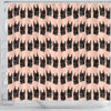 Doberman Pinscher Dog Pattern Print Shower Curtains-Free Shipping