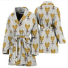 Shiba Inu Dog Pattern Print Women's Bath Rob-Free Shipping