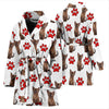 Burmese Cat With Paws Print Women's Bath Robe-Free Shipping