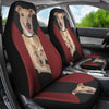 Italian Greyhound Red Black Print Car Seat Covers-Free Shipping