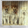 Sled Dogs Print Shower Curtains-Free Shipping