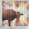 Danish Red cattle (Cow) Print Shower Curtain-Free Shipping