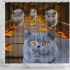 Amazing British Shorthair Cats Shower Curtain-Free Shipping