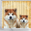 Akita Dog Print Shower Curtains-Free Shipping