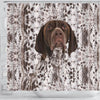German Shorthaired Pointer Print Shower Curtain-Free Shipping