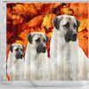Cute Anatolian Shepherd Print Shower Curtains-Free Shipping