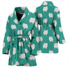 Pomeranian Dog Pattern Print Women's Bath Robe-Free Shipping