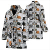 Shetland Sheepdog Art Pattern Print Women's Bath Robe-Free Shipping