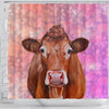 Limousin Cattle (Cow) Print Shower Curtains-Free Shipping