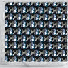 Poodle Dog Pattern Print Shower Curtains-Free Shipping